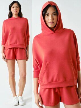 Irene Shoreline Hoodie Set | Women's Summer Athleisurewear | Drawstring Short